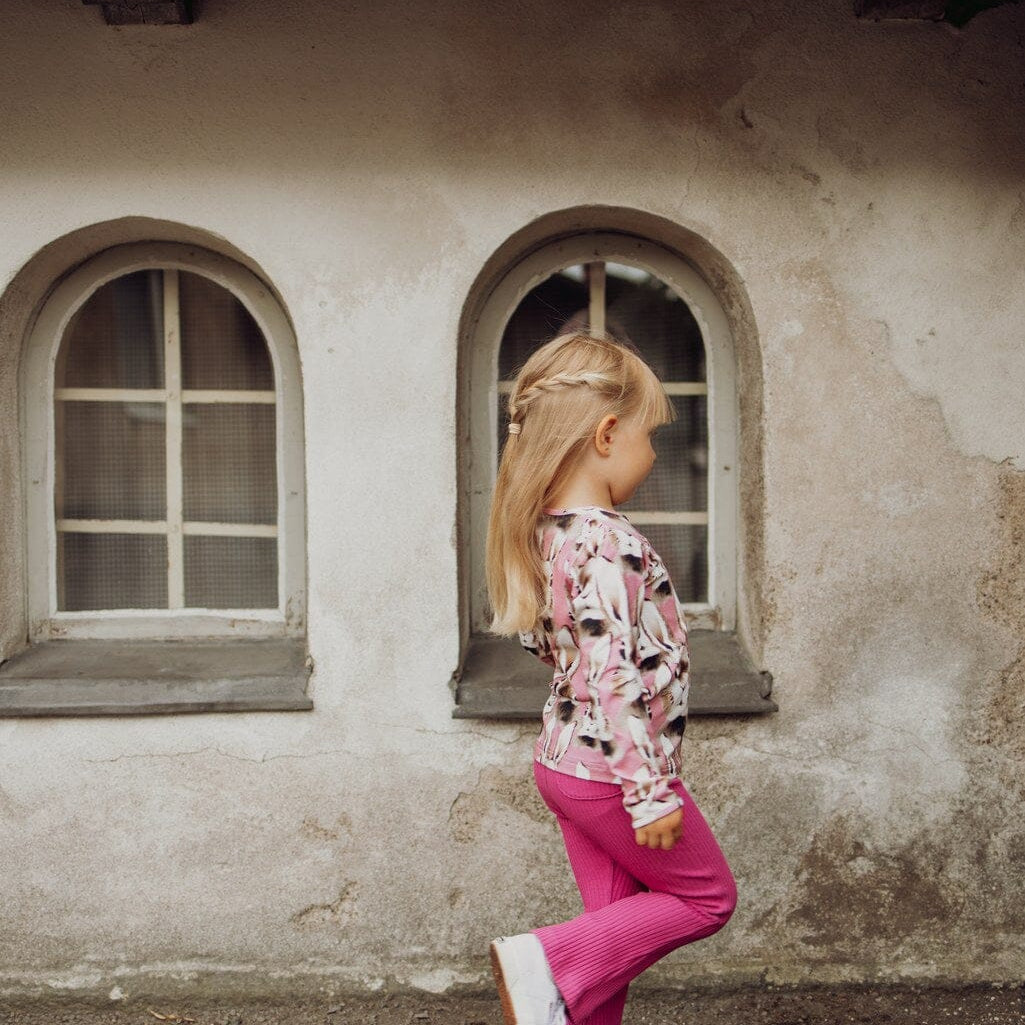 Heavy Rib Flare Pants | Icy Blossom Housut Winter Wonders