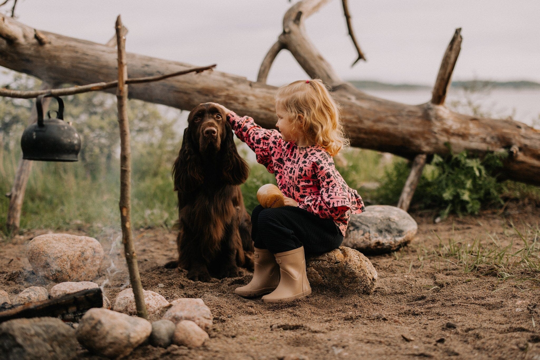 In The Woods Frill Sweater -Collegepaita | Pinky Pitkähihainen paita True Campers