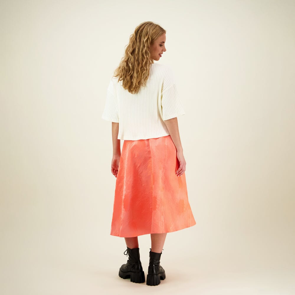 Jacquard Circle Skirt -Hame | Neon Pink Aikuisten hame More Love