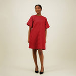 Jacquard Dress -Mekko | Ruby Red Aikuisten mekko Metsola