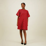 Jacquard Dress -Mekko | Ruby Red Aikuisten mekko Metsola