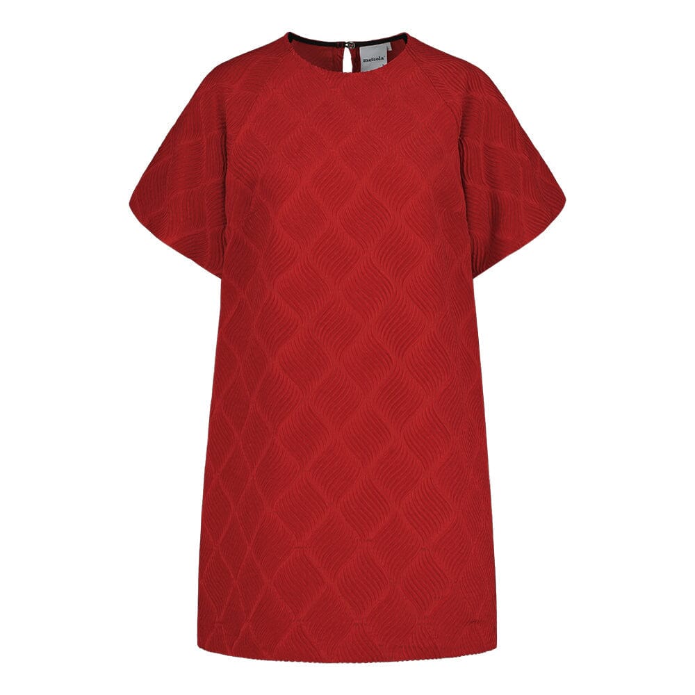 Jacquard Dress | Ruby Red Aikuisten mekko Metsola