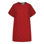 Jacquard Dress | Ruby Red Aikuisten mekko Metsola