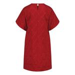 Jacquard Dress | Ruby Red Aikuisten mekko Metsola