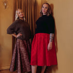 Jacquard Skirt -Hame | Ruby Red Aikuisten hame Metsola