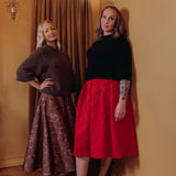 Jacquard Skirt -Hame | Ruby Red Aikuisten hame Metsola