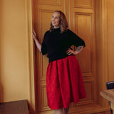 Jacquard Skirt -Hame | Ruby Red Aikuisten hame Metsola