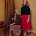 Jacquard Skirt -Hame | Ruby Red Aikuisten hame Metsola