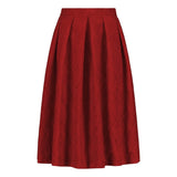 Jacquard Skirt | Ruby Red Aikuisten hame Metsola