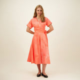 Jacquard Wrap Top -Kietaisupaita | Neon Pink Aikuisten paita More Love