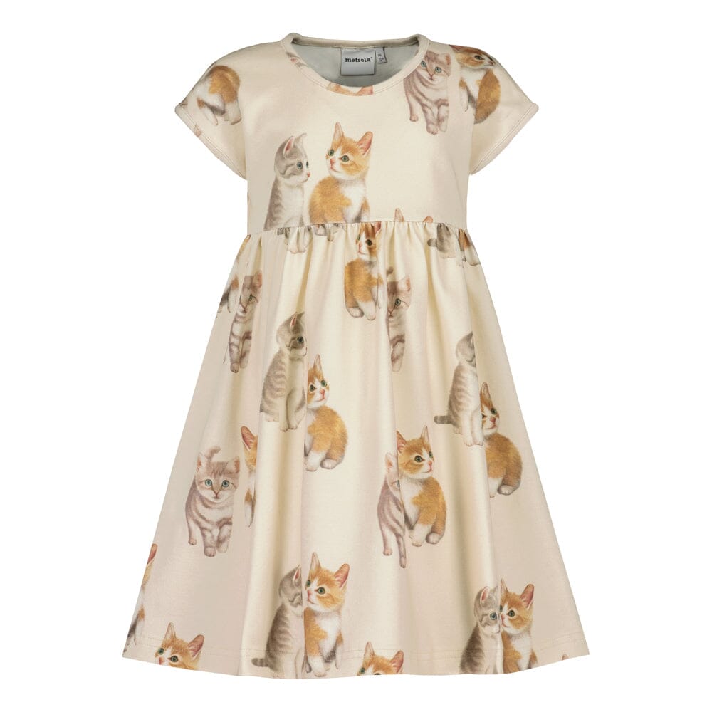 KITTIES DRESS | CREAM Mekko Wonders of Life
