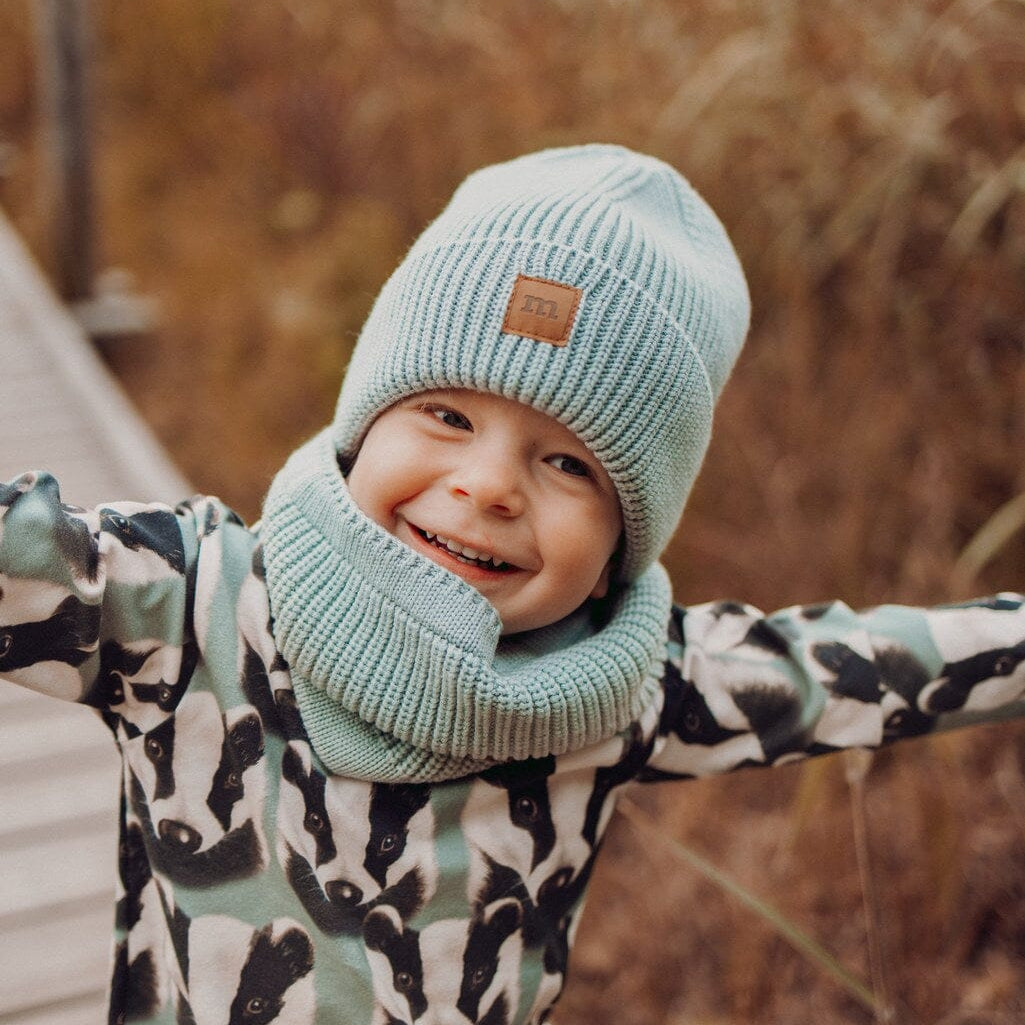 Knitted-Tuubihuivi, Merinovilla | Icy Mint Huivi A World Full of Smiles