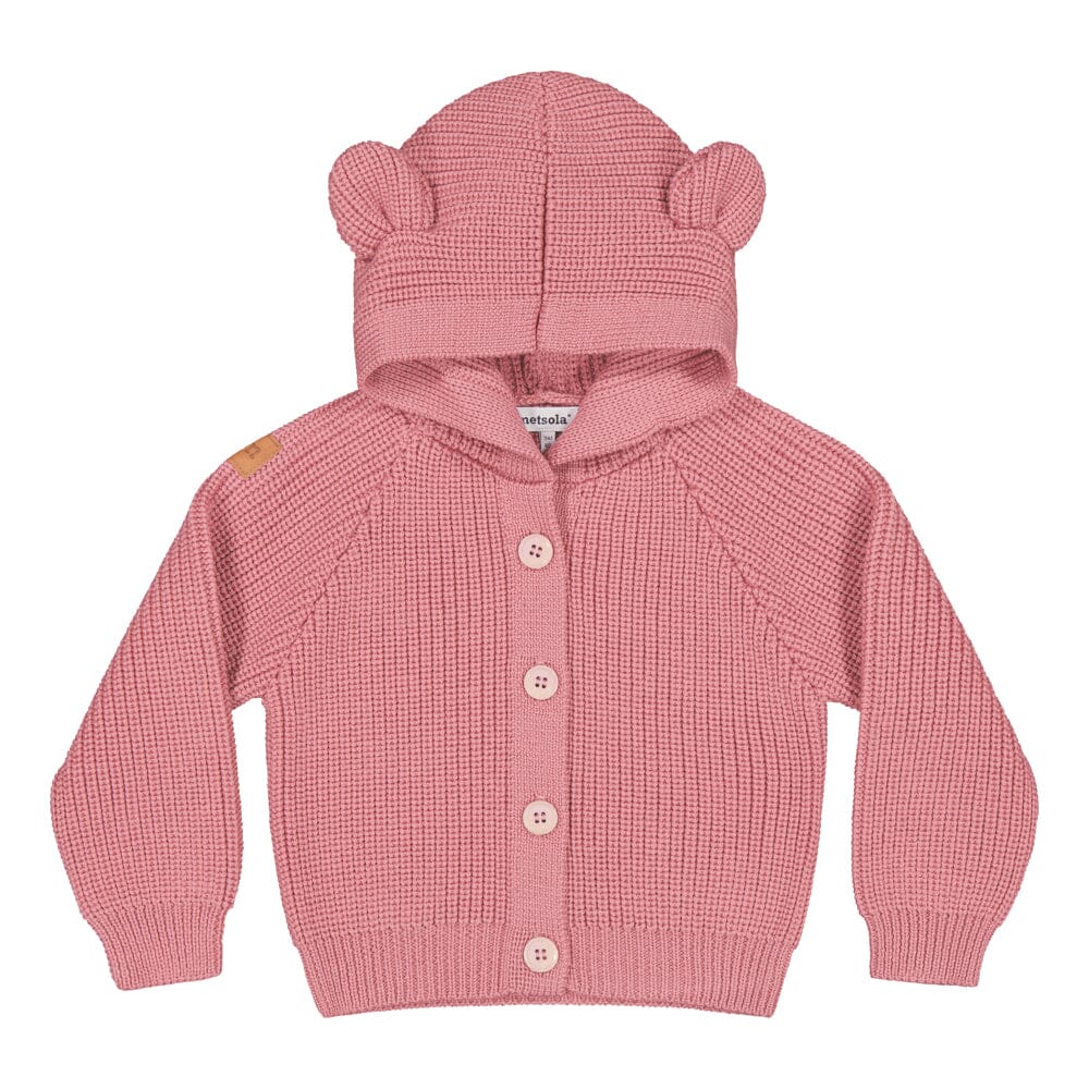 Merino Bear Knit Cardigan -Neuletakki | Rosy Neuletakki True Campers