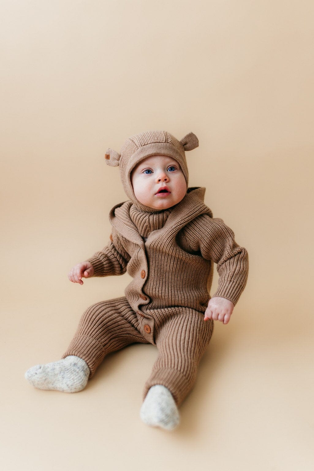 MERINO BEAR KNIT JUMPSUIT | PEANUT BUTTER Jumpsuit Little Things in Life