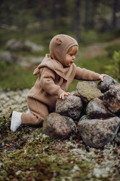 MERINO BEAR KNIT JUMPSUIT | PEANUT BUTTER Jumpsuit Little Things in Life