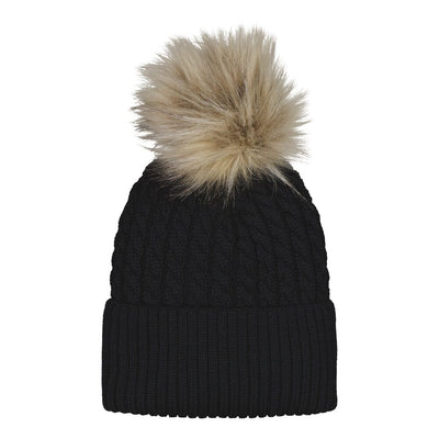 MERINO CABLE BEANIE | BLACK Pipo Little Things in Life