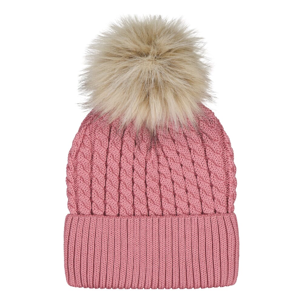 Merino Cable Beanie | Rosy Pipo Happy Hearts