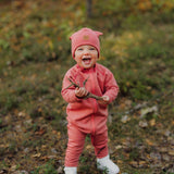MERINO FLEECE OVERALL | RASPBERRY Jumpsuit Little Things in Life