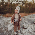 Merino Fur Pom Cable Baby Beanie | Not So Muddy Boots Pipo Happy Hearts