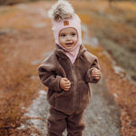 MERINO FUR POM POM HELMET | HEARTY PINK Pipo Little Things in Life