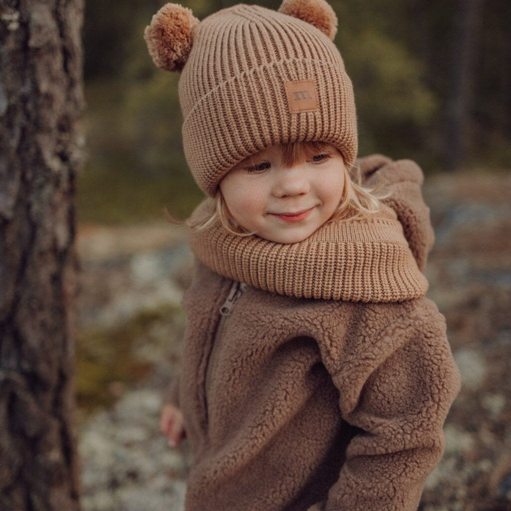 Merino Knitted Tube | Woody Huivi Happy Hearts