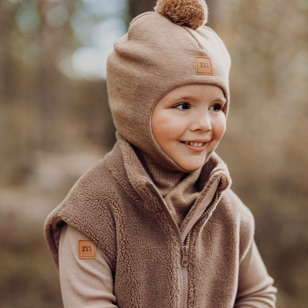 MERINO POM POM HELMET | PEANUT BUTTER Pipo Little Things in Life