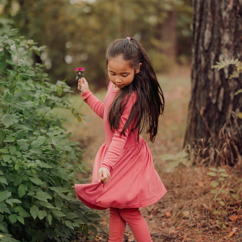 MERINO RIB DRESS | RASPBERRY Mekko Little Things in Life