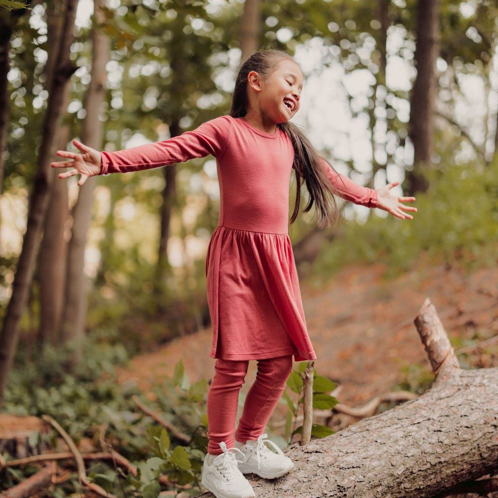 MERINO RIB DRESS | RASPBERRY Mekko Little Things in Life