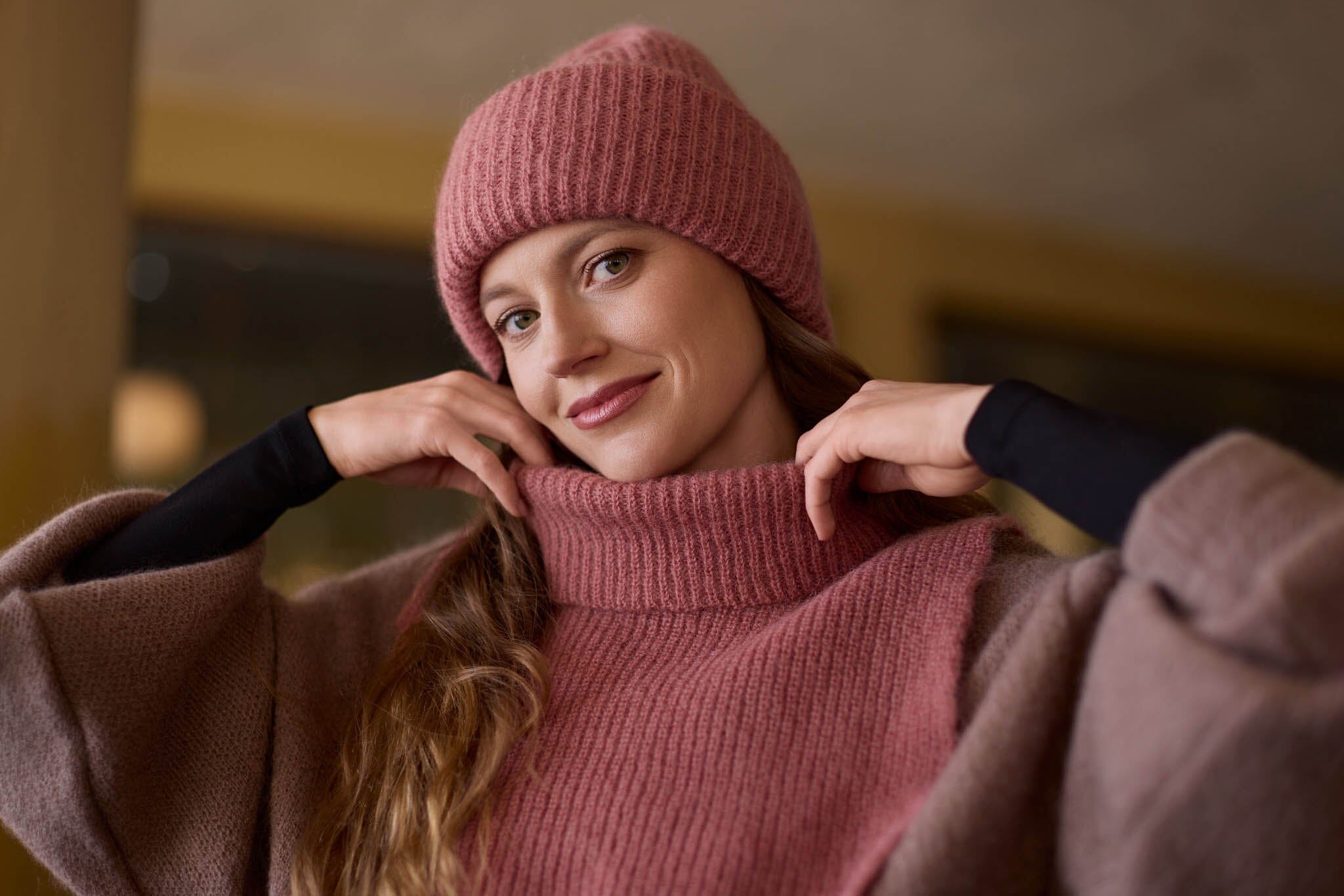 Mohair Beanie -Pipo | Paris Pink Aikuisten pipo Oh, Oui!
