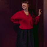 Mohair Short Cardigan -Neuletakki | Ruby Red Aikuisten neuletakki Metsola