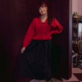Mohair Short Cardigan -Neuletakki | Ruby Red Aikuisten neuletakki Metsola