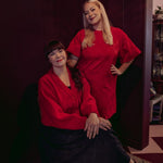 Mohair Short Cardigan -Neuletakki | Ruby Red Aikuisten neuletakki Metsola