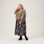 Mohair Short Cardigan -Neuletakki | Tokyo Taupe Aikuisten neuletakki Oh, Oui!
