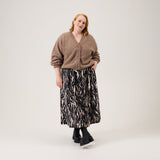 Mohair Short Cardigan -Neuletakki | Tokyo Taupe Aikuisten neuletakki Oh, Oui!