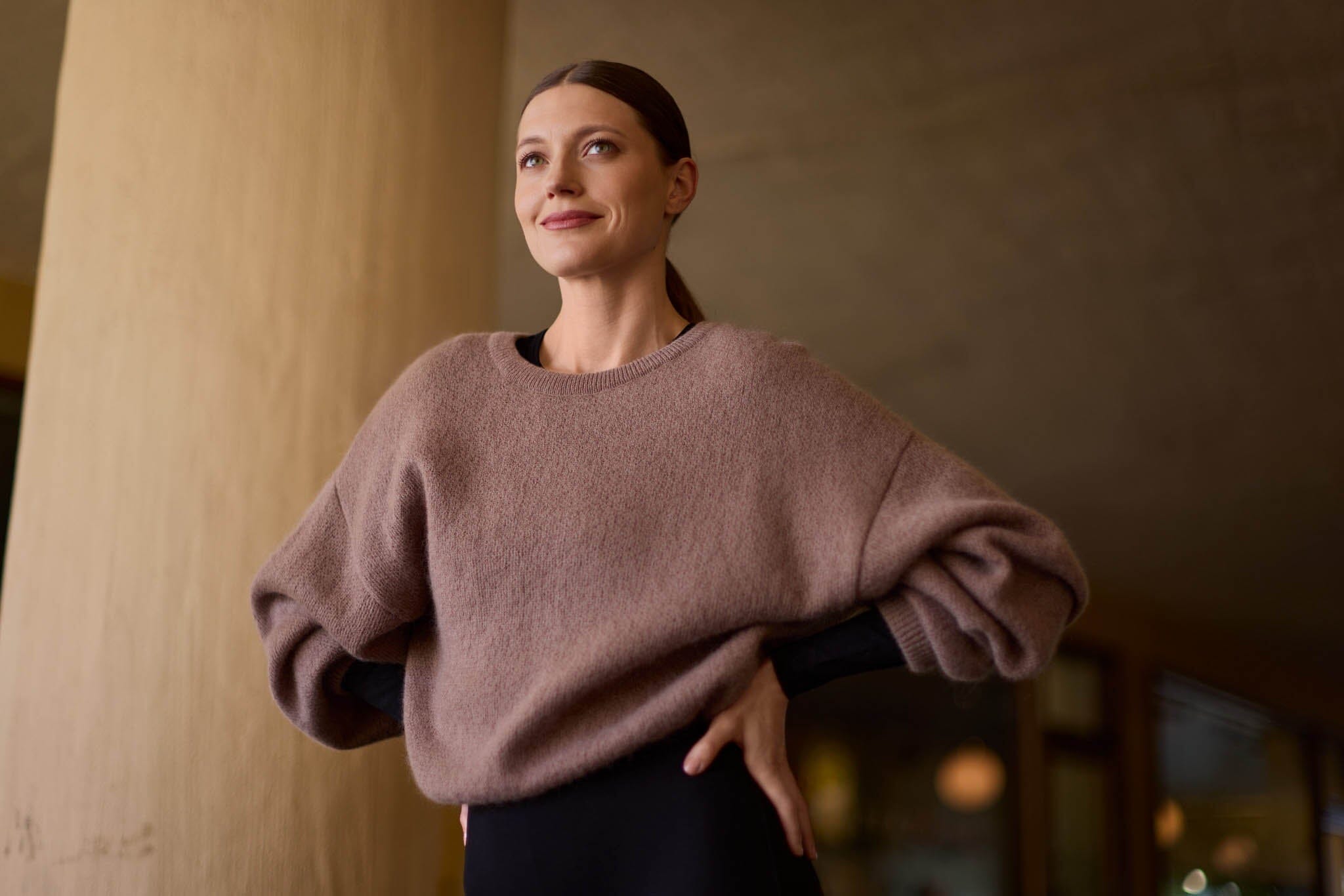 Mohair Sweater -Neuleupaita | Tokyo Taupe Aikuisten neulepaita Oh, Oui!