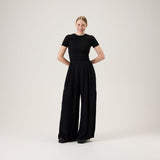 Pleated Wide Leg Pants -Housut | Licorice Aikuisten housut Oh, Oui!