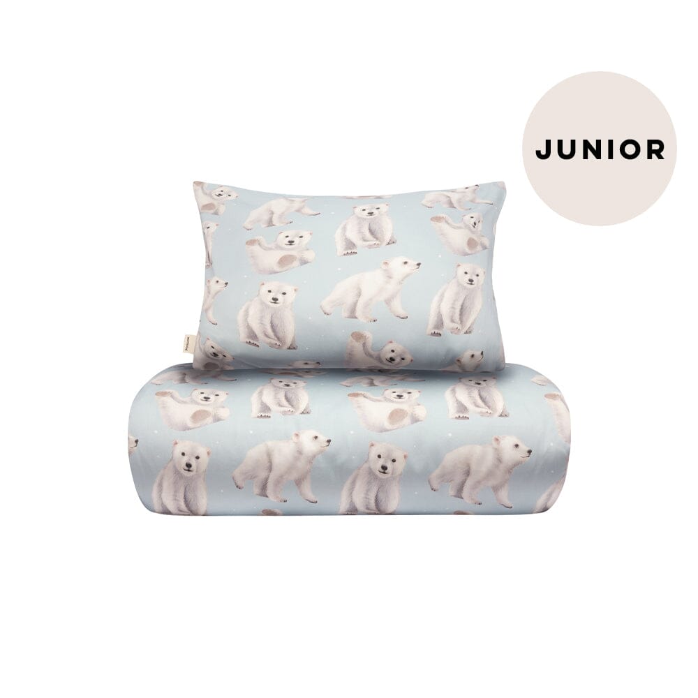 Polar Bear -Pussilakanasetti Junior | Icy Blue Pussilakana Under the Same Moon Home