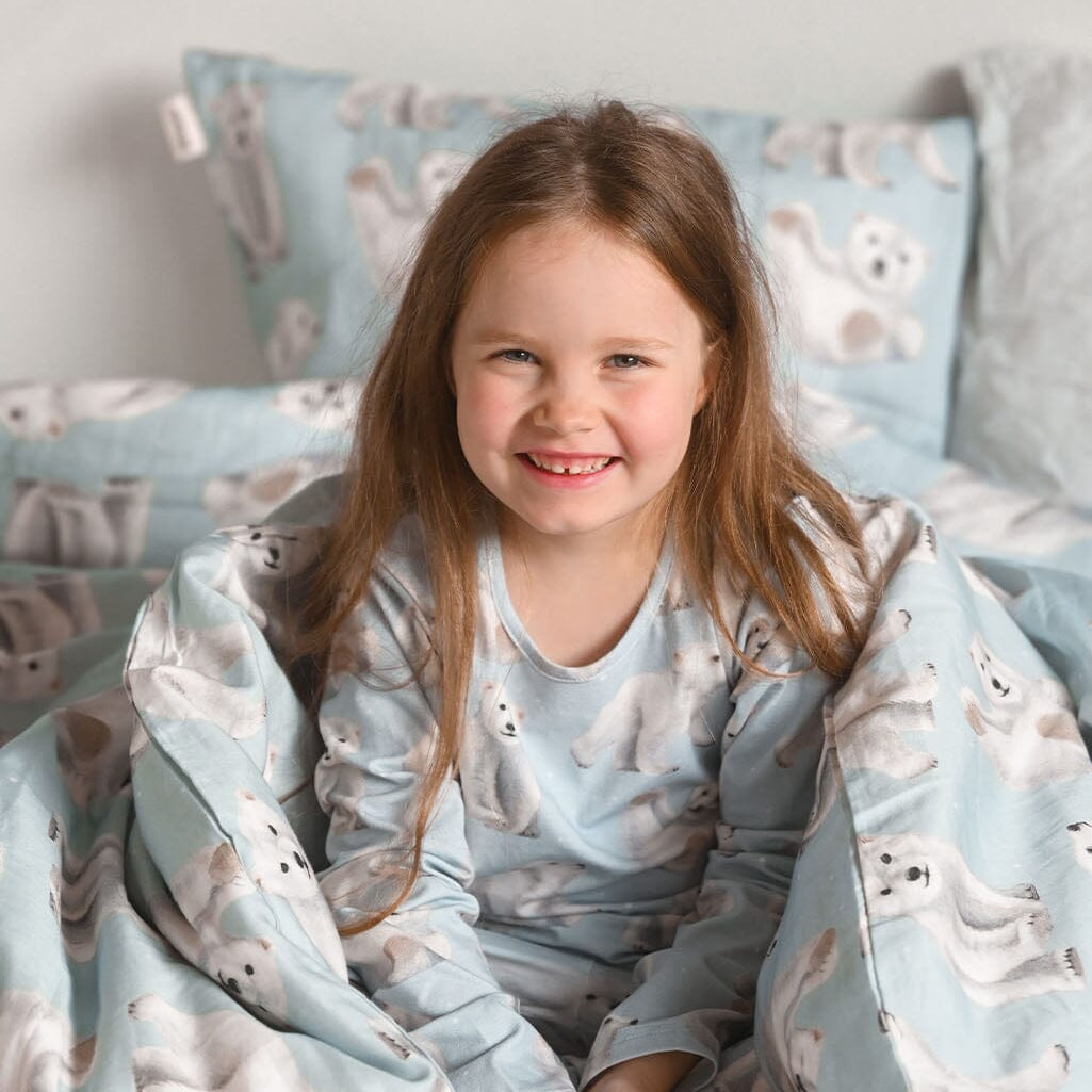 Polar Bears -Pyjama | Icy Blue Yövaate Under the Same Moon Home