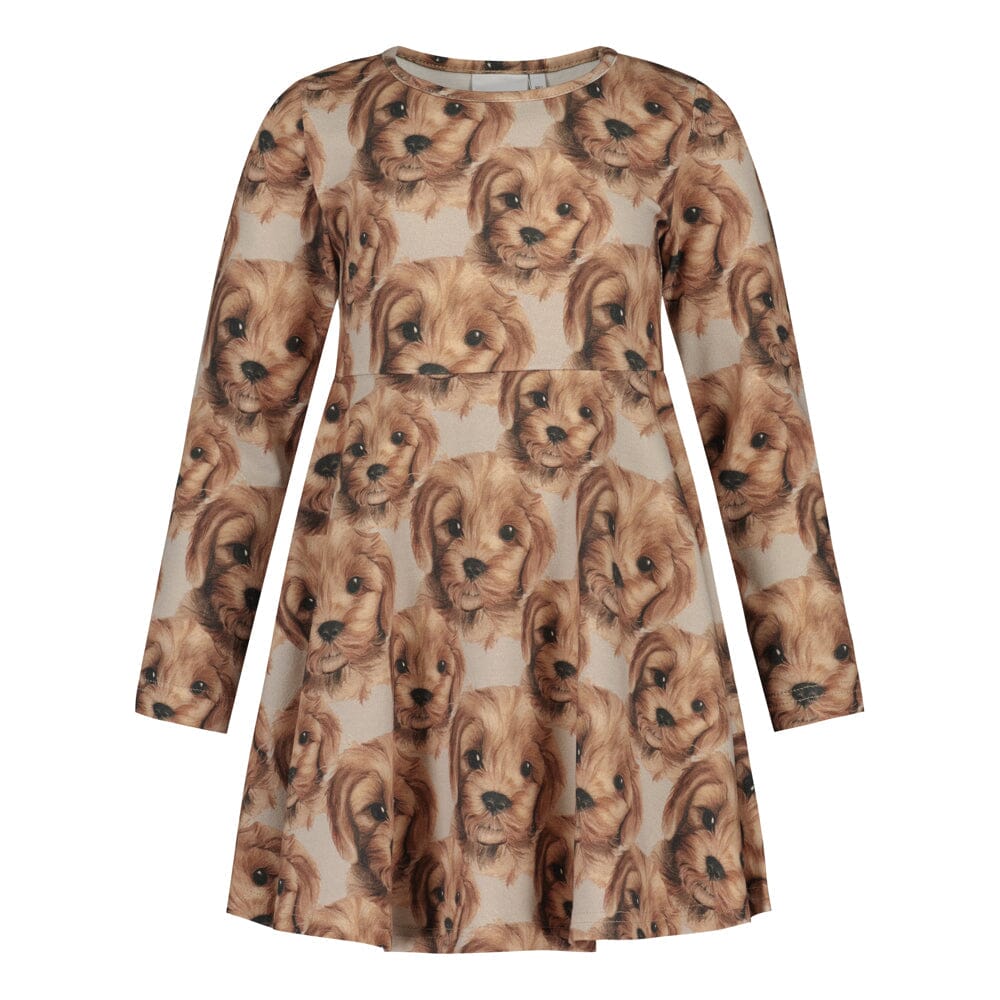 Puppy Dress Ls | Light Stormy Mekko You Make Me Happy