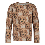 Puppy Shirt Ls | Light Stormy Pitkähihainen paita You Make Me Happy