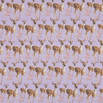 RIB 2X2 CUTE BAMBI 1M, ICY LILAC Kangas Kangaskarkelot