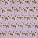 RIB 2X2 CUTE BAMBI 1M, ICY LILAC Kangas Kangaskarkelot