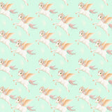 Rib 2X2 Pastel Pony 1M | Light Mintie Kangas Kangaskarkelot