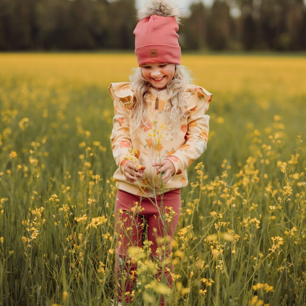 RIB BEANIE -TUPSUPIPO | RASPBERRY Pipo Love the Planet