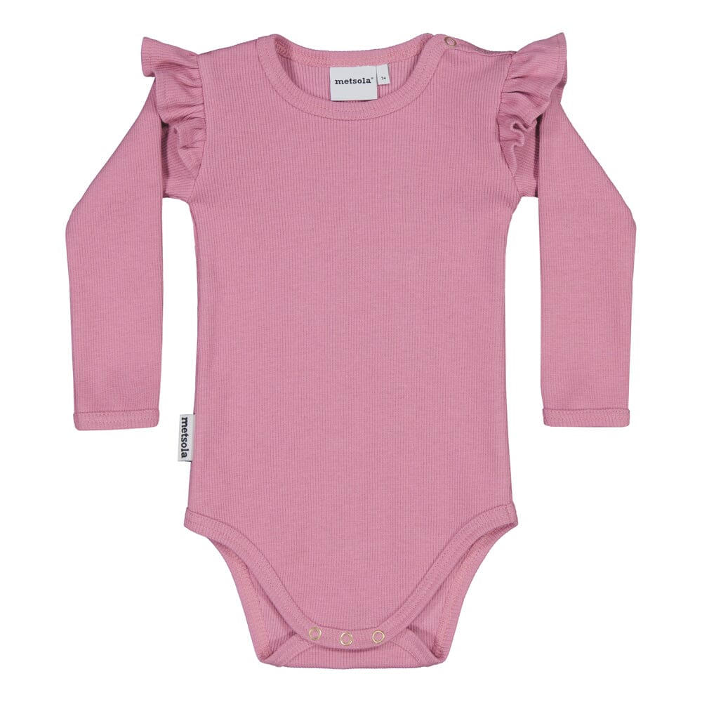Rib Frilla Body Ls | Frosty Pink Body Winter Wonders