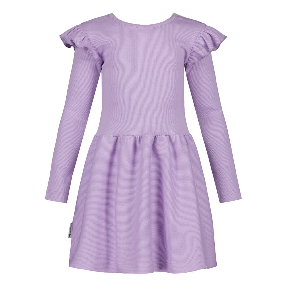 RIB FRILLA DRESS LS | LILY Mekko My Happy Place