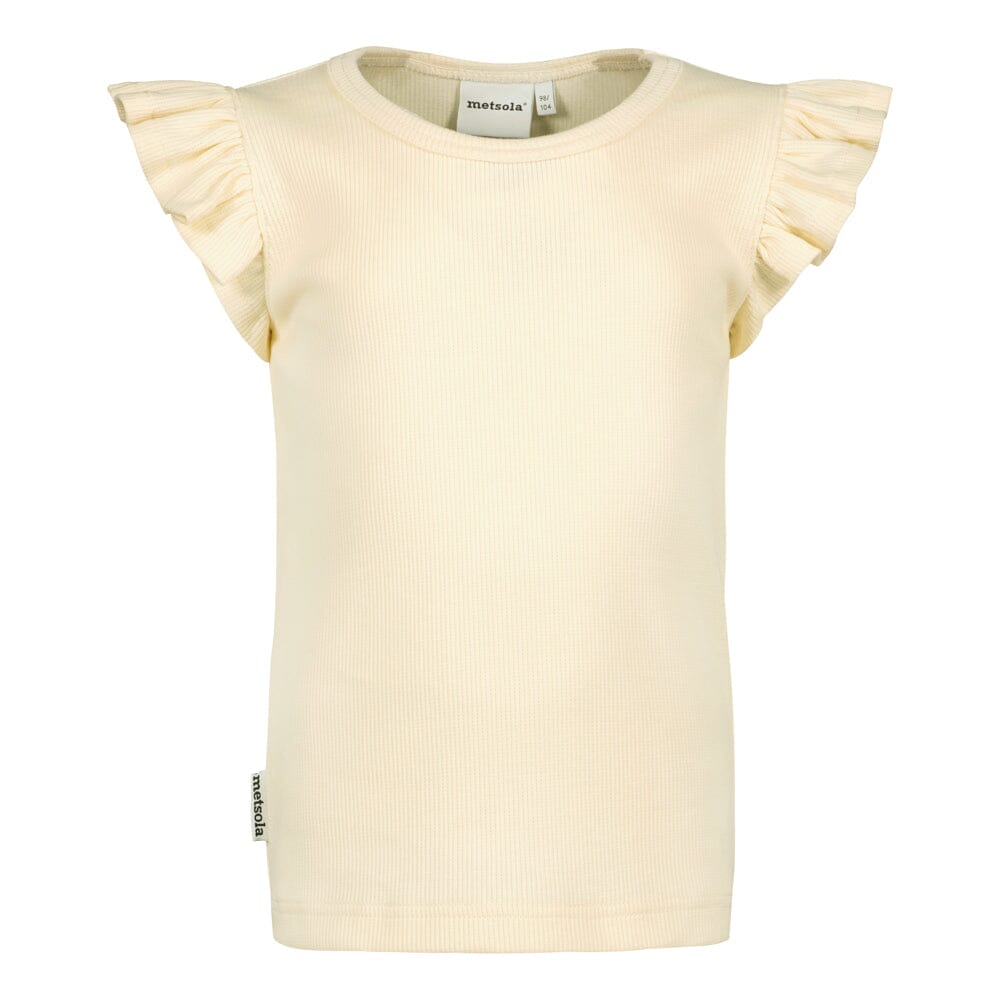 RIB FRILLA SHIRT | VANILLA Paita Beach Party