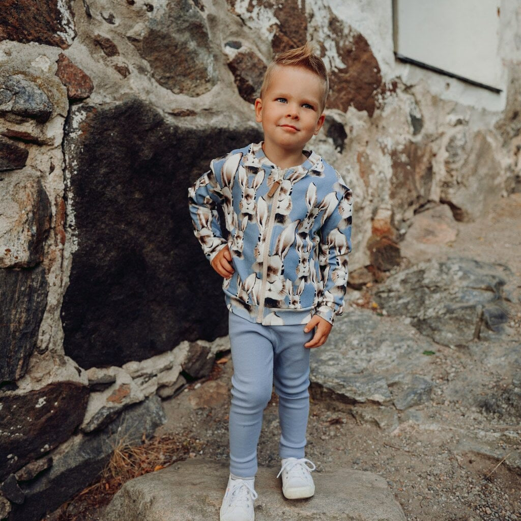 Rib Leggings | Frosty Blue Housut Winter Wonders