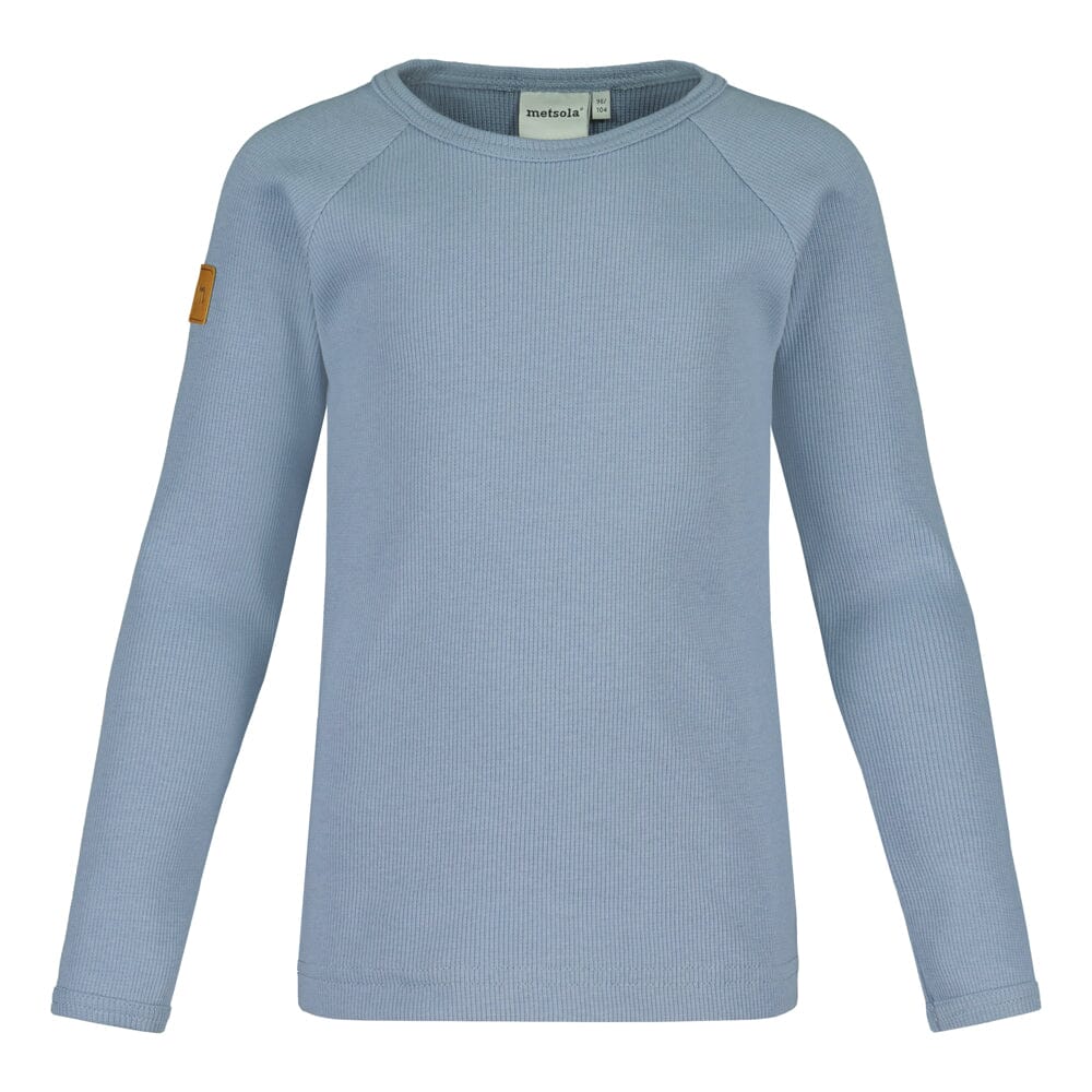 Rib Shirt Ls | Frosty Blue Pitkähihainen paita Winter Wonders