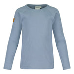 Rib Shirt Ls | Frosty Blue Pitkähihainen paita Winter Wonders